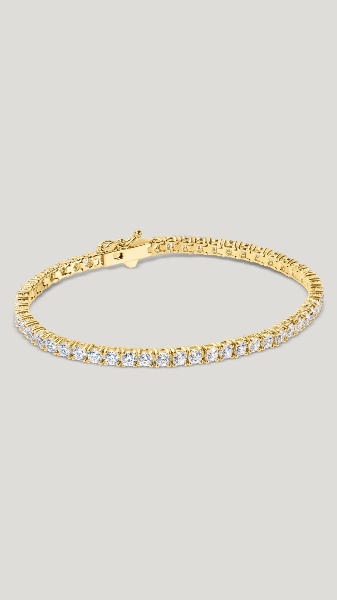Cubic zirconia tennis bracelet yellow gold new arrivals
