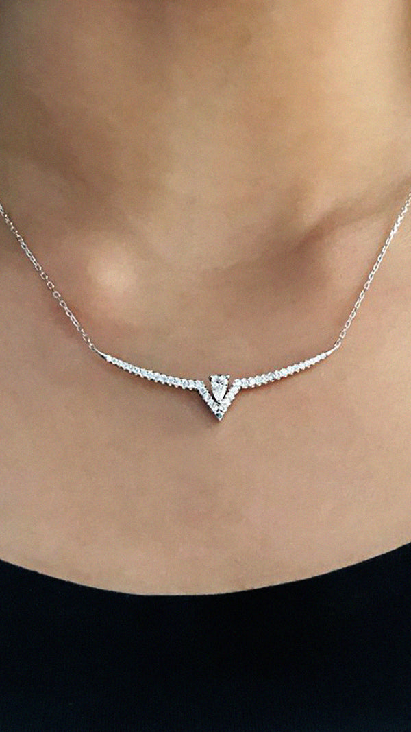 Victoria Necklace Sterling Silver