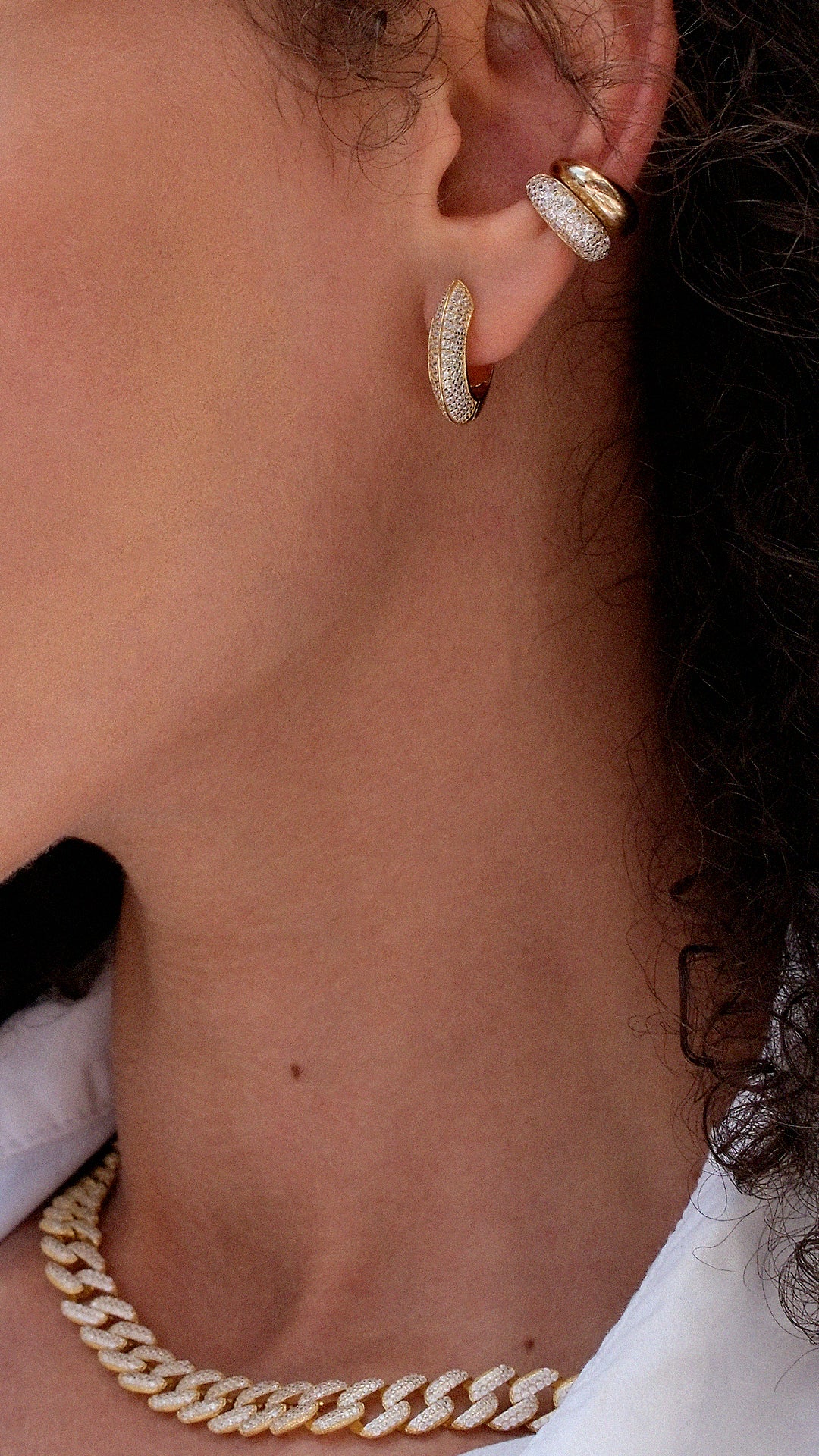 Walden Hoop Earrings Gold Vermeil