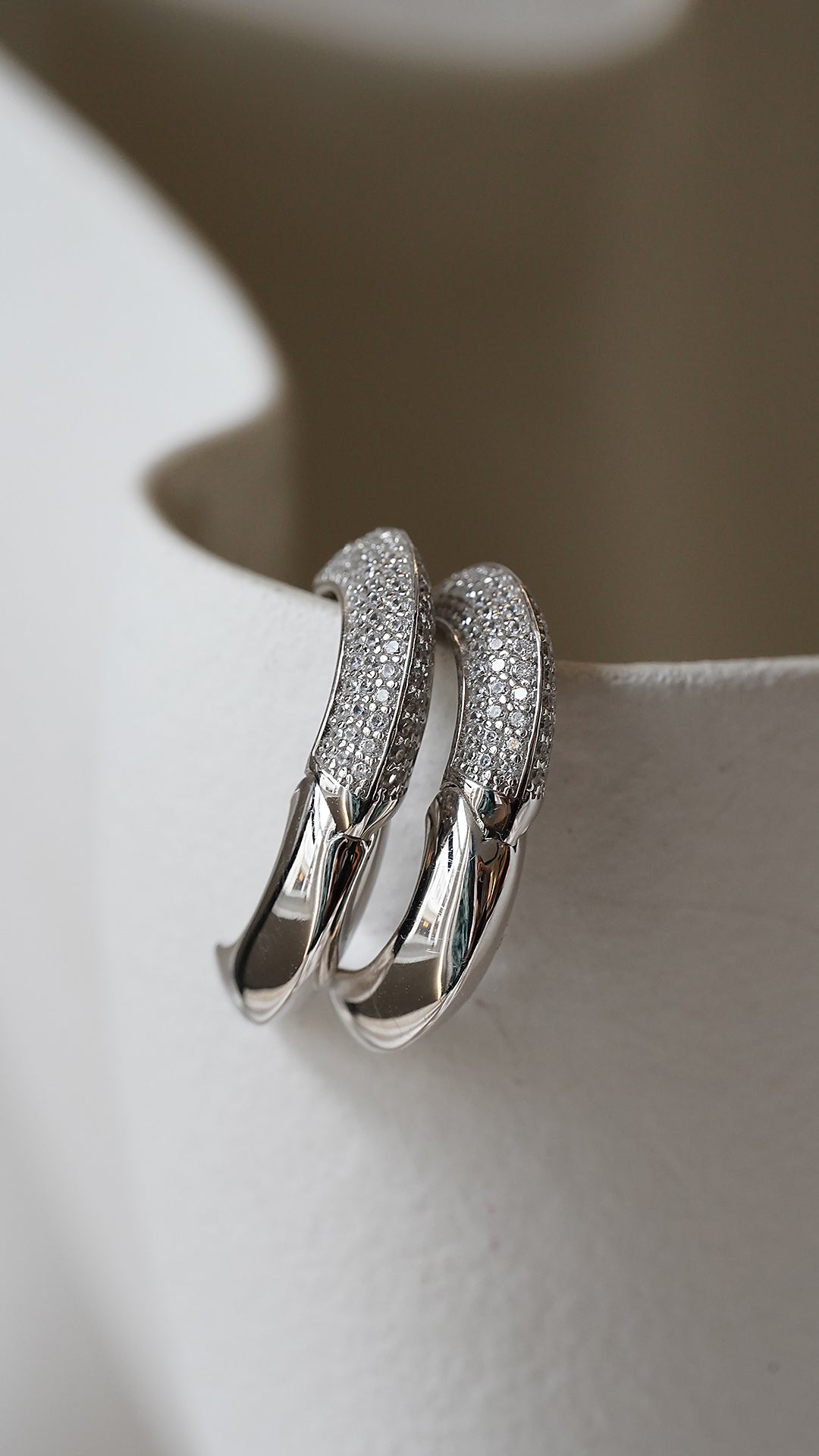 Walden Hoop Earrings Sterling Silver