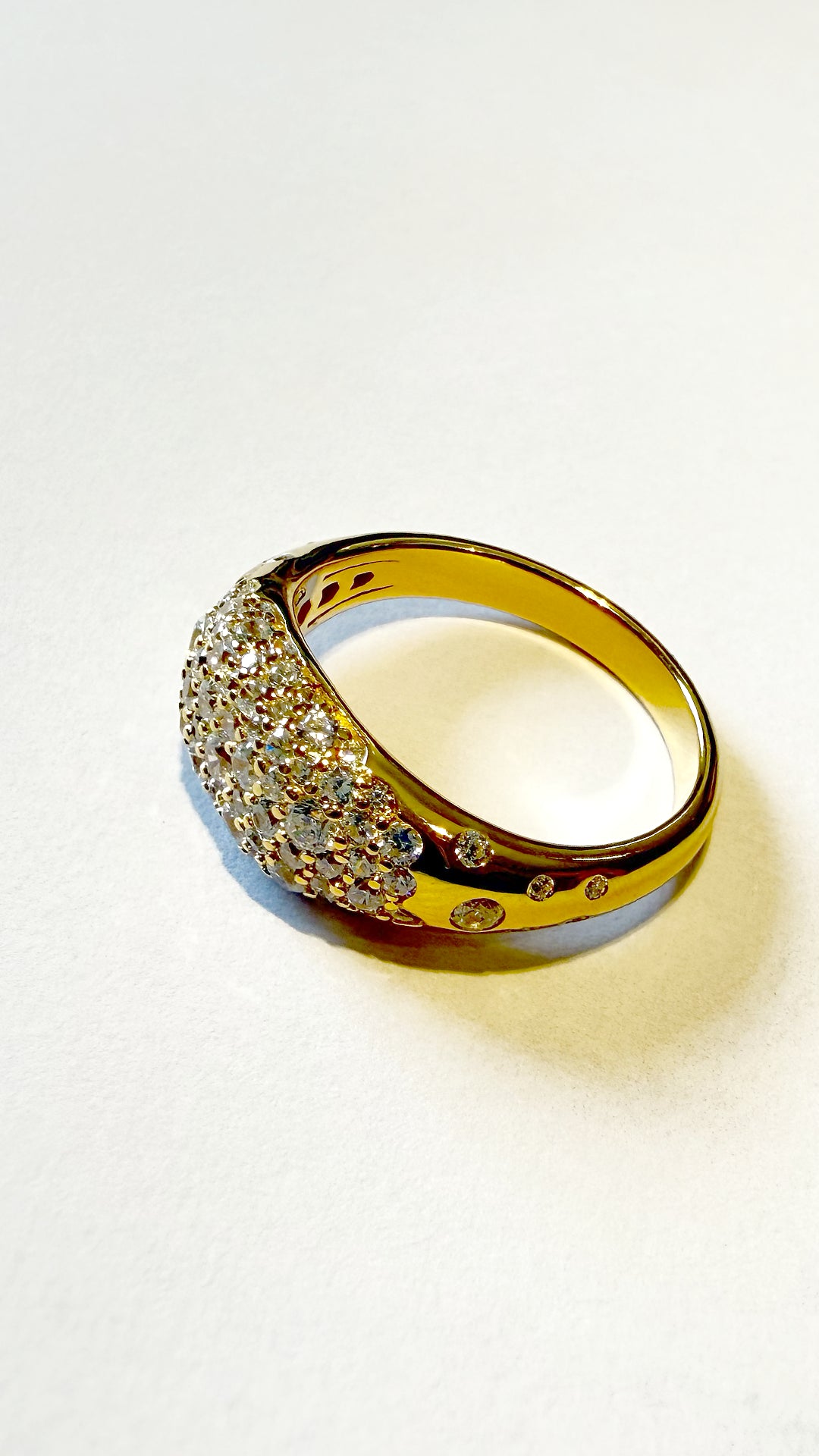 Hera Pavé Ring Gold Vermeil