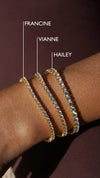 Hailey Round Prong Tennis Bracelet 18K Gold Vermeil