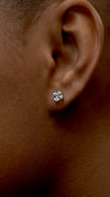 Zara Princess Martini Studs White Gold