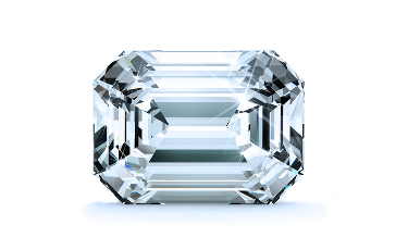 2.14 carat Emerald diamond Excellent cut H color VS1 clarity