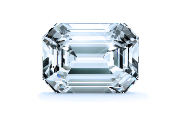 1.89 carat Emerald diamond Excellent cut H color VVS2 clarity