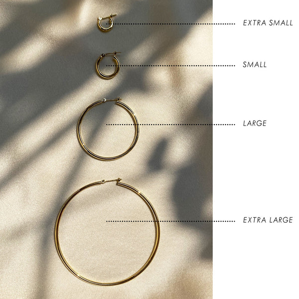 Leggera Hoop Earring 9K Yellow Gold