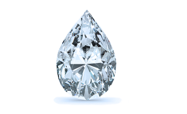 2.76 carat Pear diamond Excellent cut G color VS2 clarity
