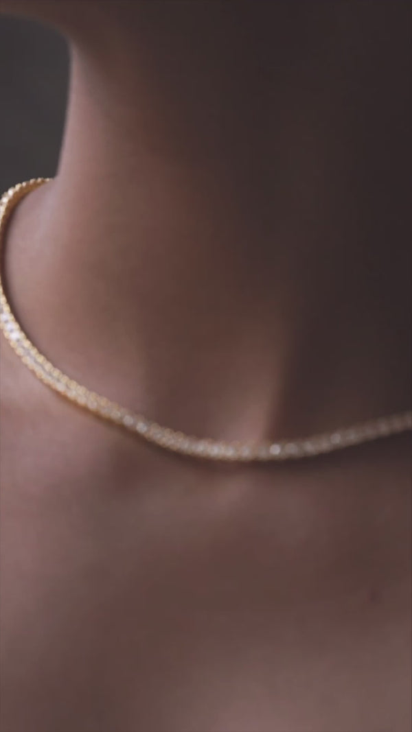 Timeless gold tennis necklace for any occasion
