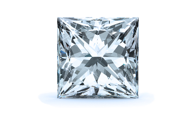0.52 carat Princess diamond Excellent cut F color VS1 clarity