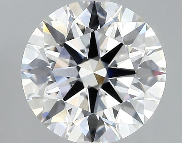 2.45 carat Round diamond Ideal cut D color VVS2 clarity