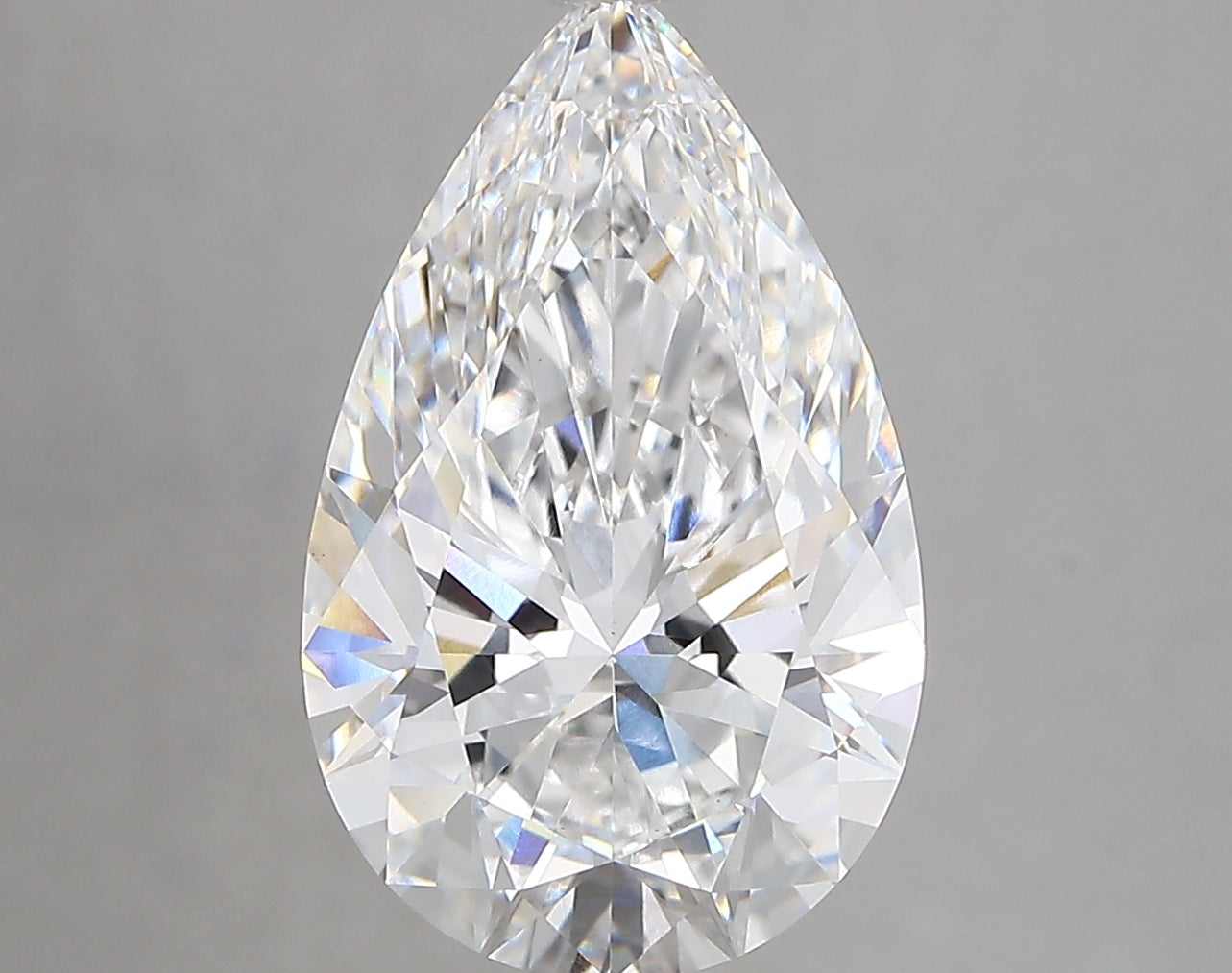 4.40 carat Pear diamond Excellent cut E color VVS2 clarity