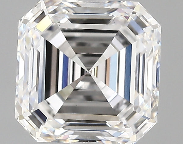3.09 carat Asscher diamond Excellent cut D color VVS2 clarity
