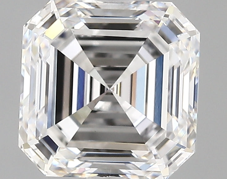 3.09 carat Asscher diamond Excellent cut D color VVS2 clarity
