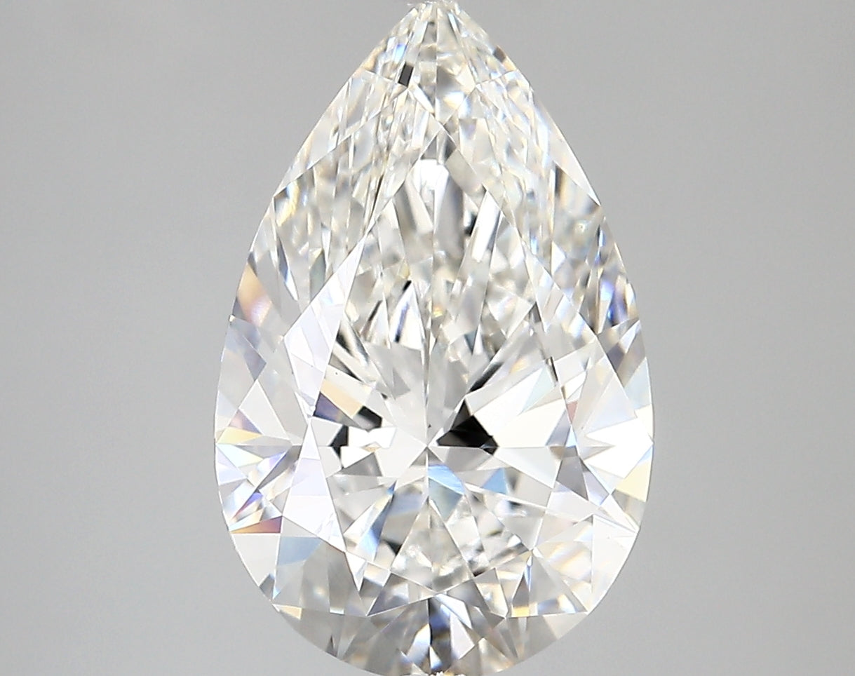 4.10 carat Pear diamond Excellent cut F color VS1 clarity