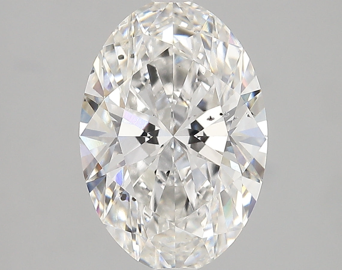 3.67 carat Oval diamond Excellent cut F color SI1 clarity