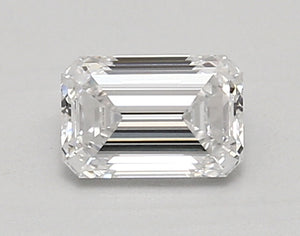 0.88 carat Emerald diamond Excellent cut E color VVS1 clarity