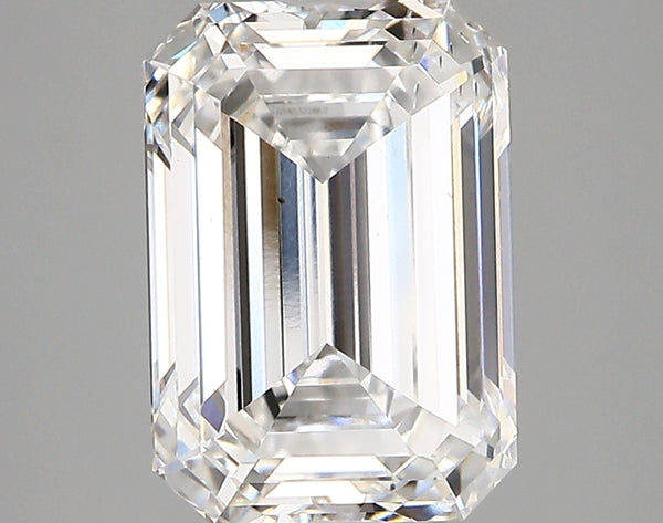 3.61 carat Emerald diamond Excellent cut F color SI1 clarity