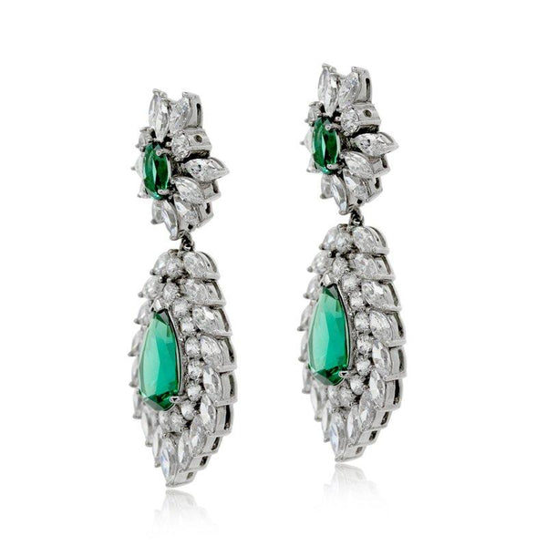 Evergreen Earrings White Gold Plated