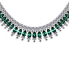 Phillipa Emerald Grand Necklace Sterling Silver