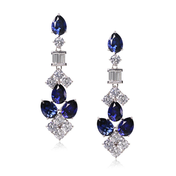 Lyla Earrings Sapphire Sterling Silver
