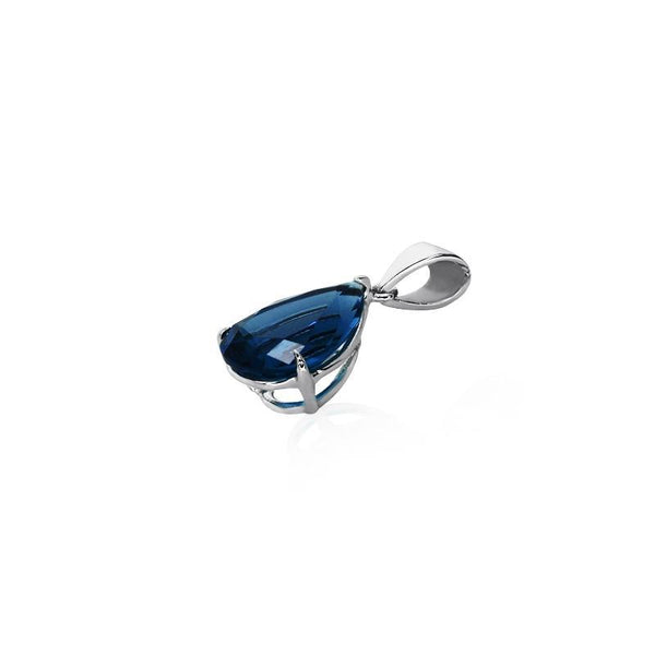 Cecile Sapphire Pendant 9K White Gold