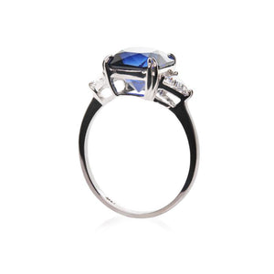 Leyton Flanders Ring Sapphire Silver