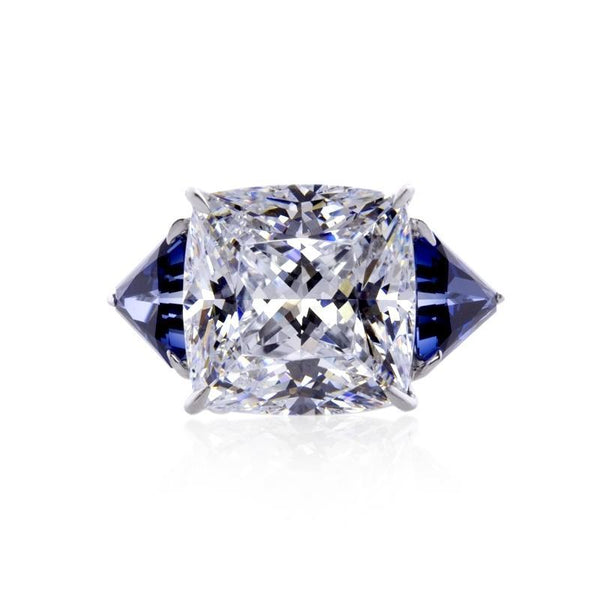 Gemma Sapphire Ring 9K White Gold