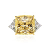 Gemma Yellow Ring 9K White Gold