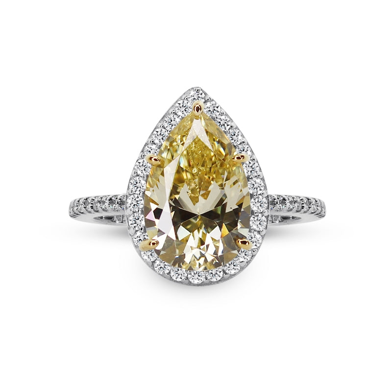 Yellow hotsell pear ring