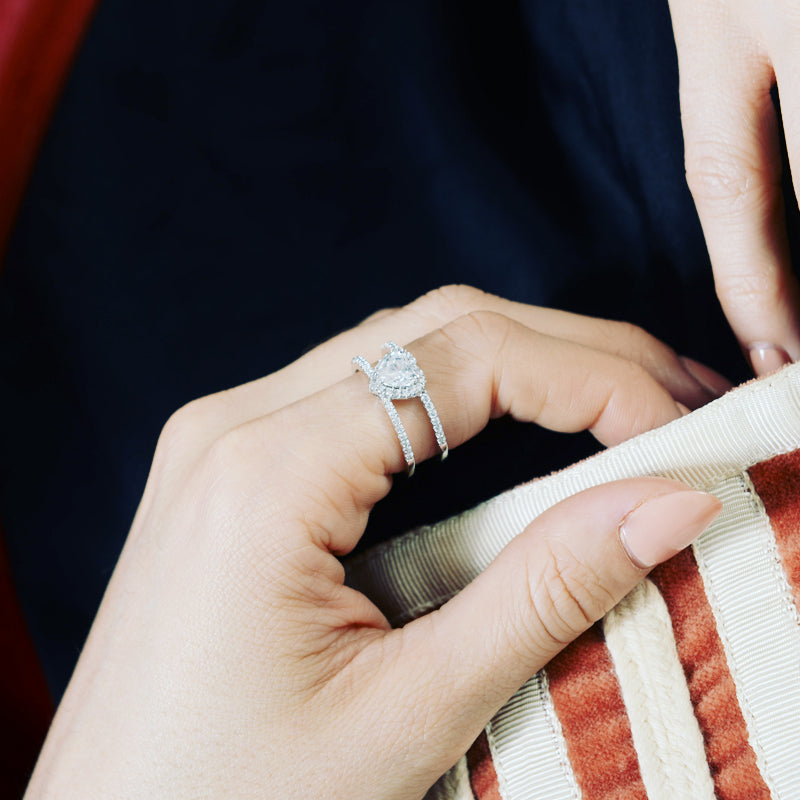 Sterling Silver Hear Ring