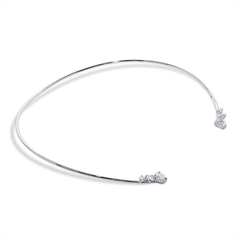 Izar Choker White Gold Plated