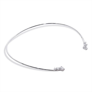 Izar Choker White Gold Plated