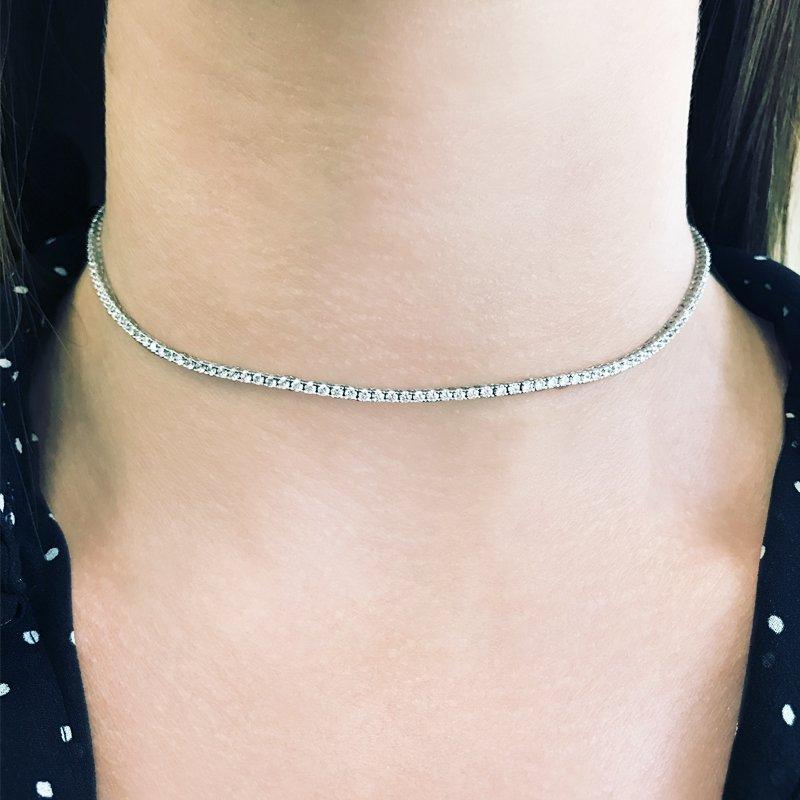 Lexi Necklace White Gold Plated