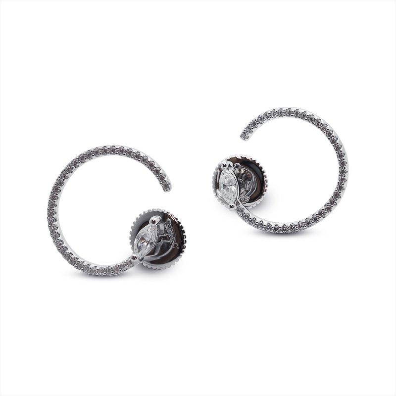 Gaea Hoops Silver