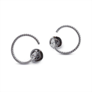 Gaea Hoops Silver