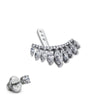 Heiress Ear Jacket White Gold Plated