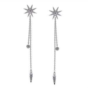 Nova Earrings White Gold Plated