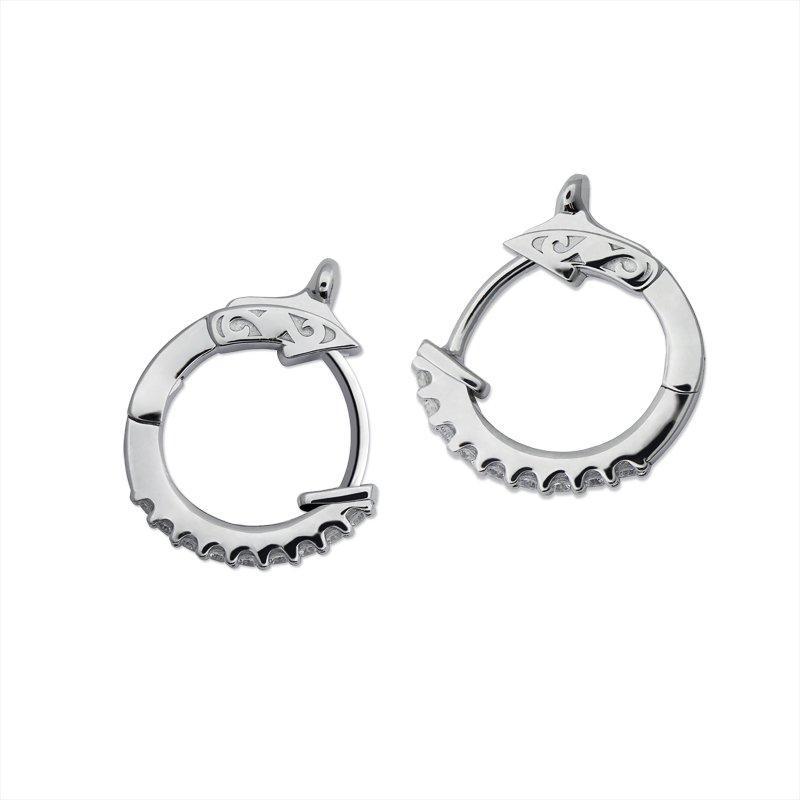 Baby Hoops White Gold Plated