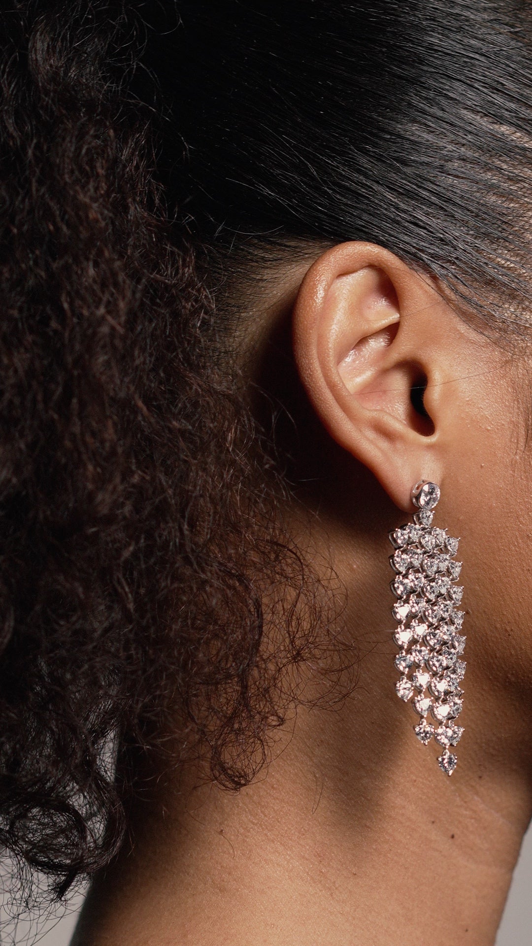 Amy Heart Chandelier Earrings