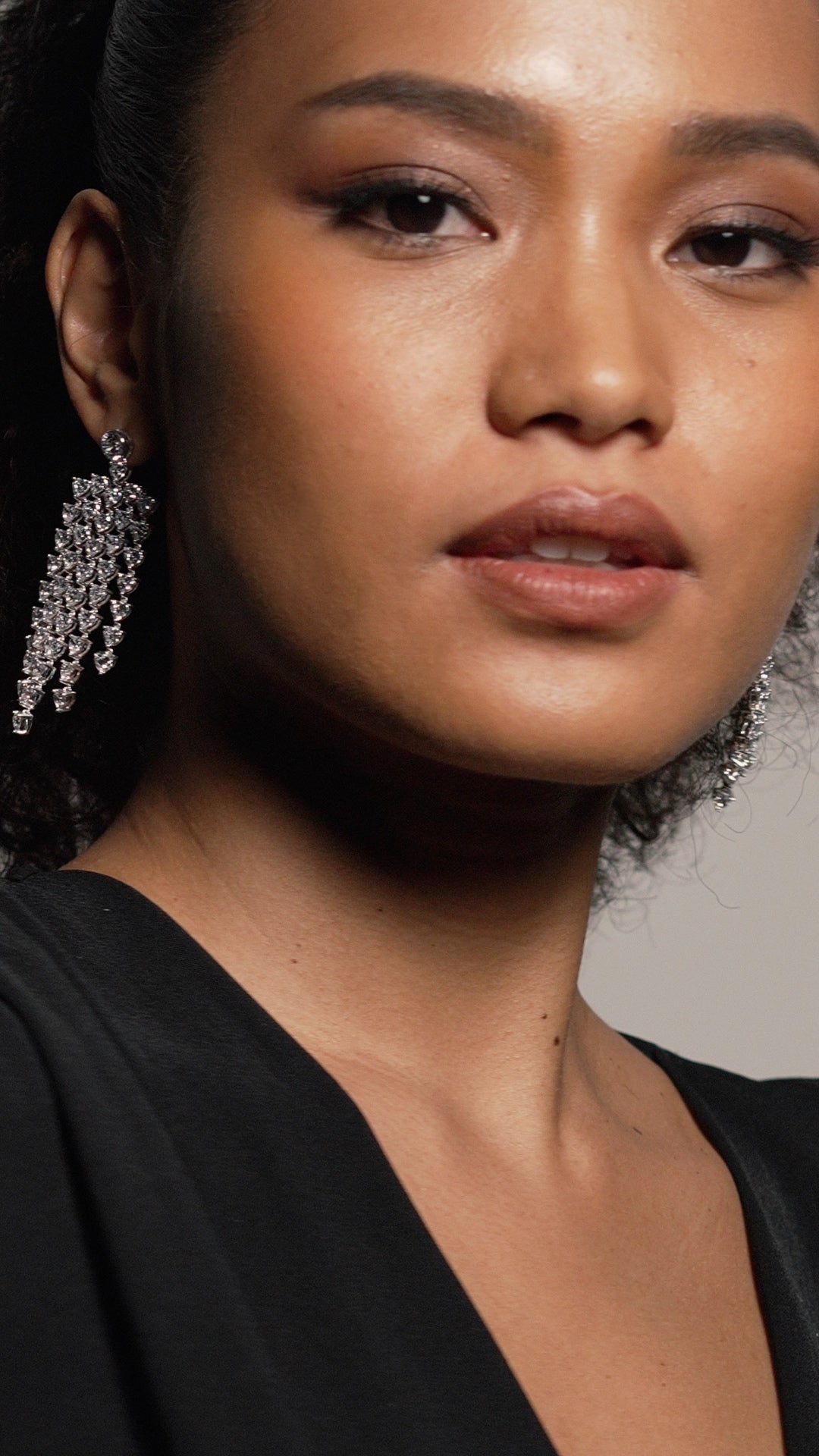 Amy Heart Chandelier Earrings