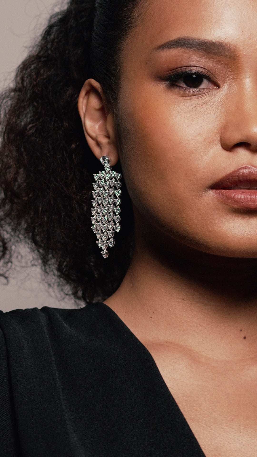 Amy Heart Chandelier Earrings
