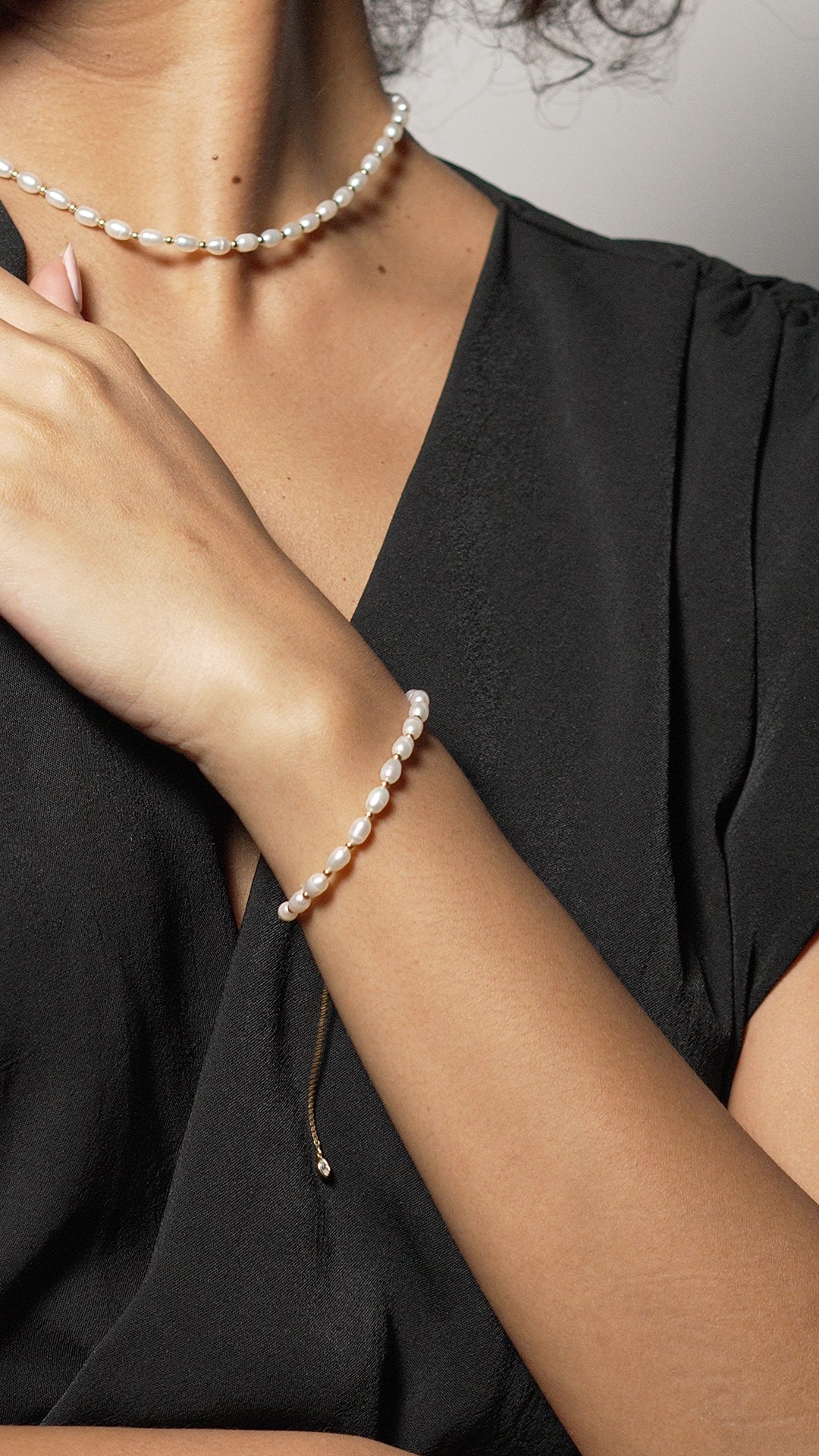 Lizzy Pearl Bracelet 18K Gold Vermeil