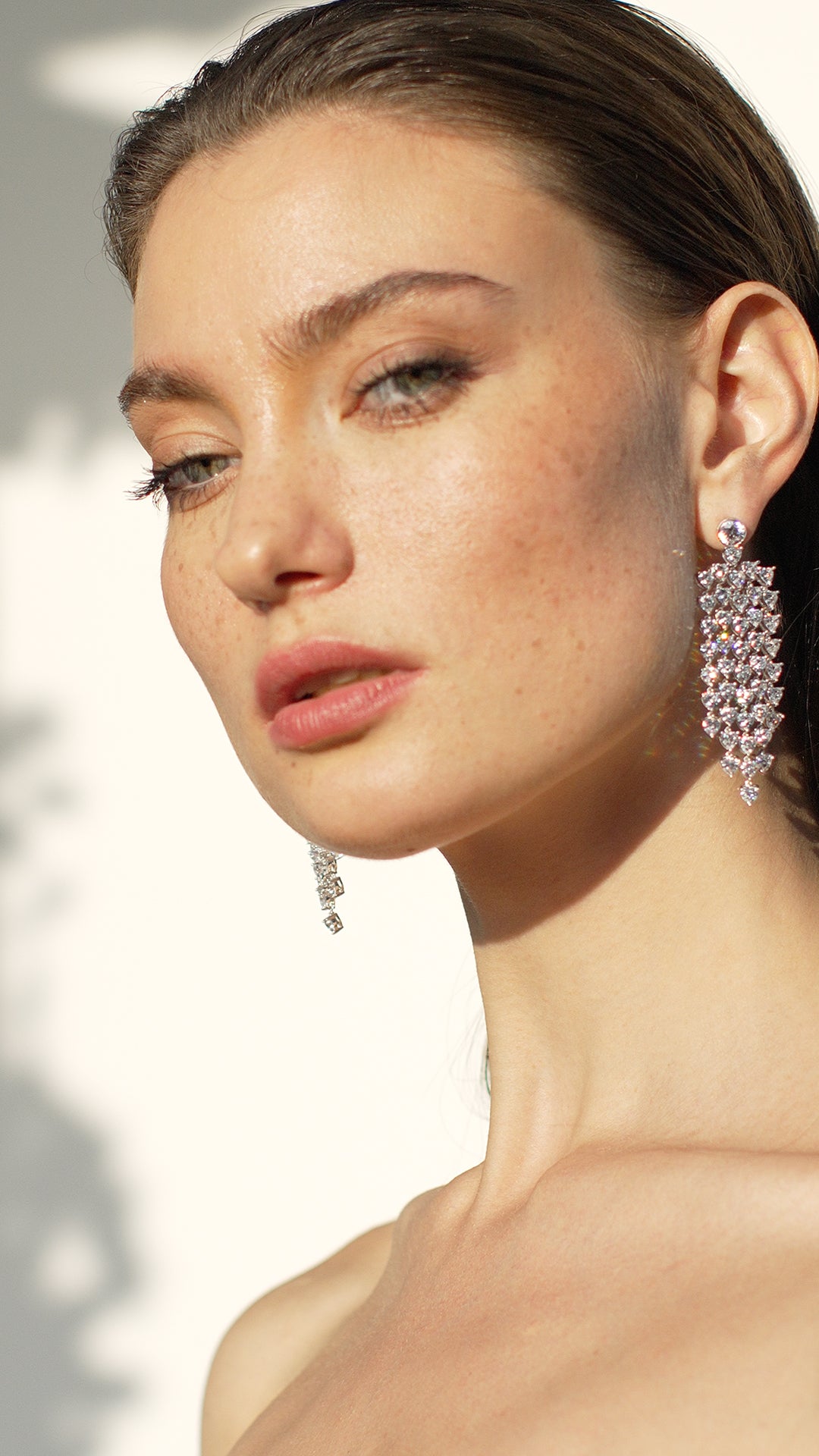Amy Heart Chandelier Earrings