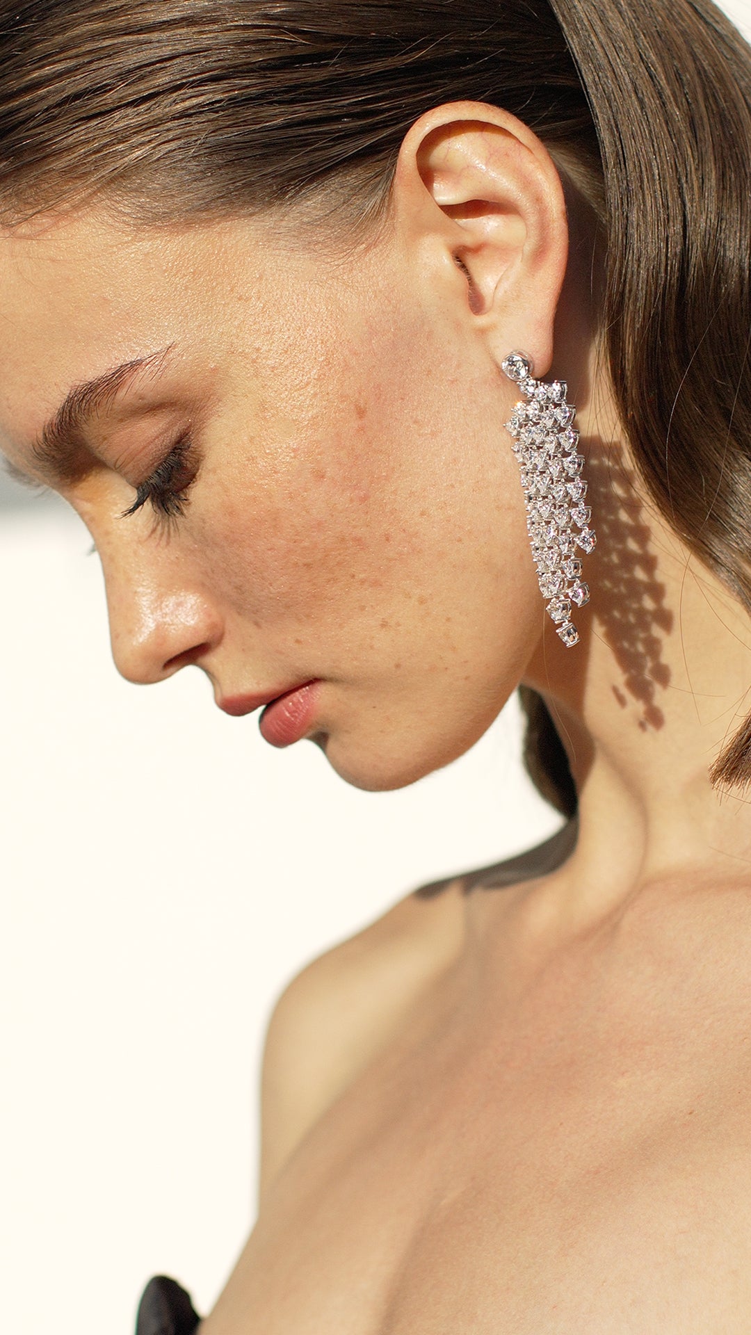 Amy Heart Chandelier Earrings