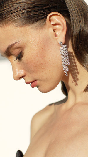 Amy Heart Chandelier Earrings