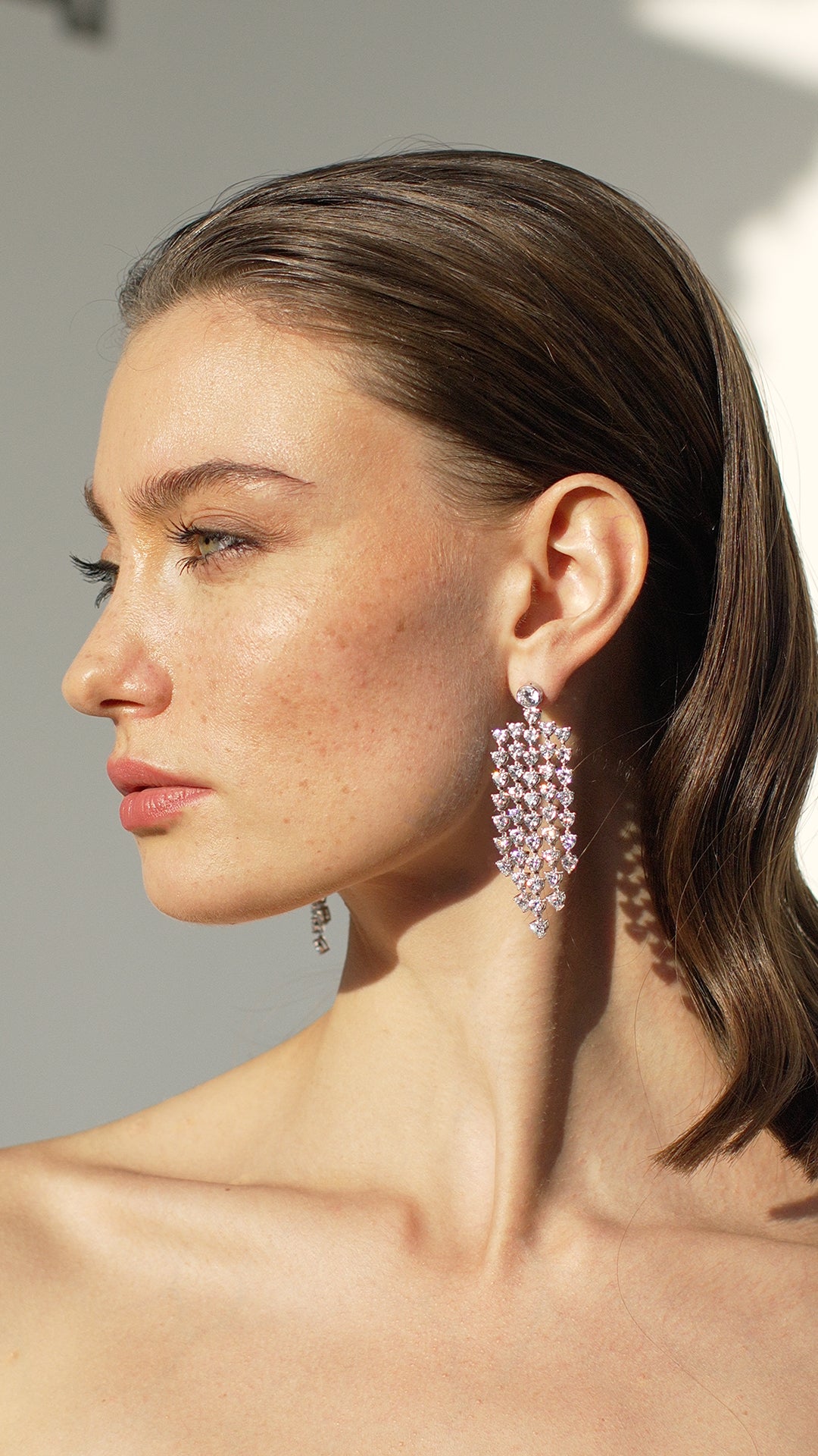 Amy Heart Chandelier Earrings