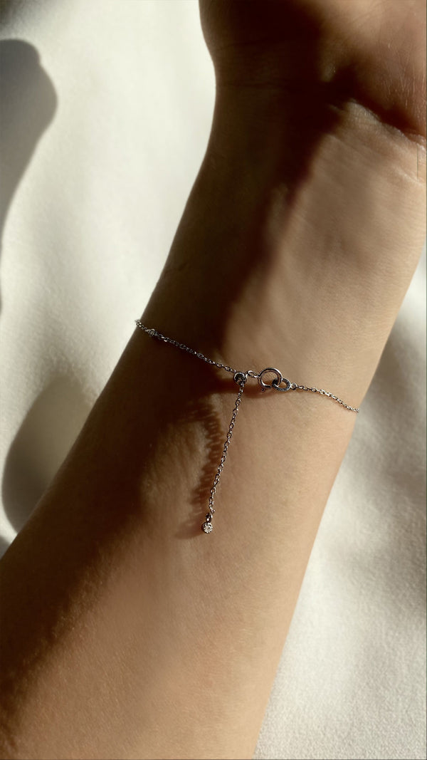 Becca Bracelet 9K White Gold