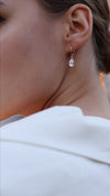 Blythe Pear Drop Earrings 9K White Gold