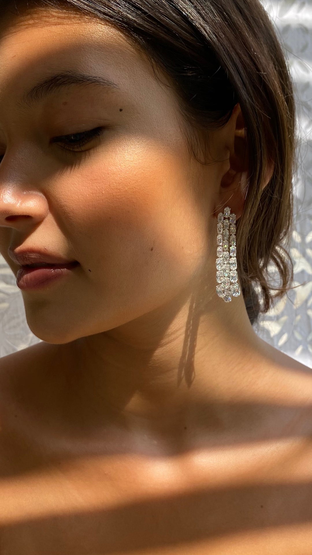 Brielle Oval Chandelier Earrings