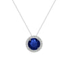 Cory Necklace 0.50ct Sapphire 18K White Gold